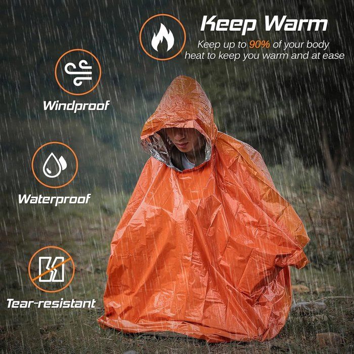 Couverture De Survie SOL - Imperméable, Coupe-vent - Format De Poche