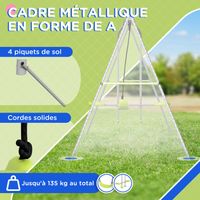 Balançoire Portique Outsunny 2 En 1 – Siège Bébé + Enfant – Ceinture 5 Points – Intérieur/extérieur – Vert