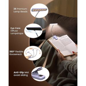 Glocusent Lampe De Lecture LED Améliorée Pour Lire Au Lit