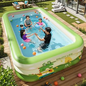 LuxBlue Piscine Gonflable Adulte, Piscine Familiale avec Siège et