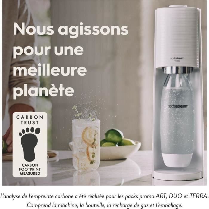8€92 sur Pack Cylindre CO2 + 1 Bouteille Pet Sodastream - Achat