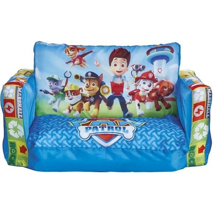 La Pat' Patrouille - Mini canapé convertible - canapé-lit gonflable pour enfants