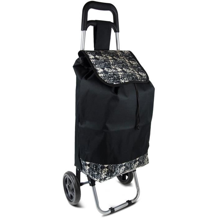 Chariot de Course KINSTON 30L Noir/Blanc