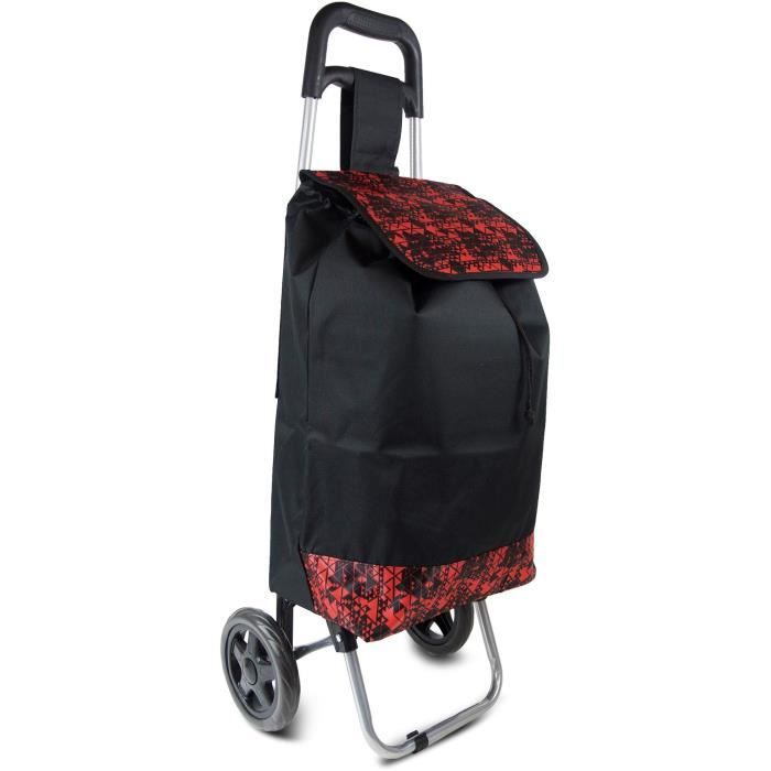 Chariot de Course KINSTON 30L Noir/Rouge