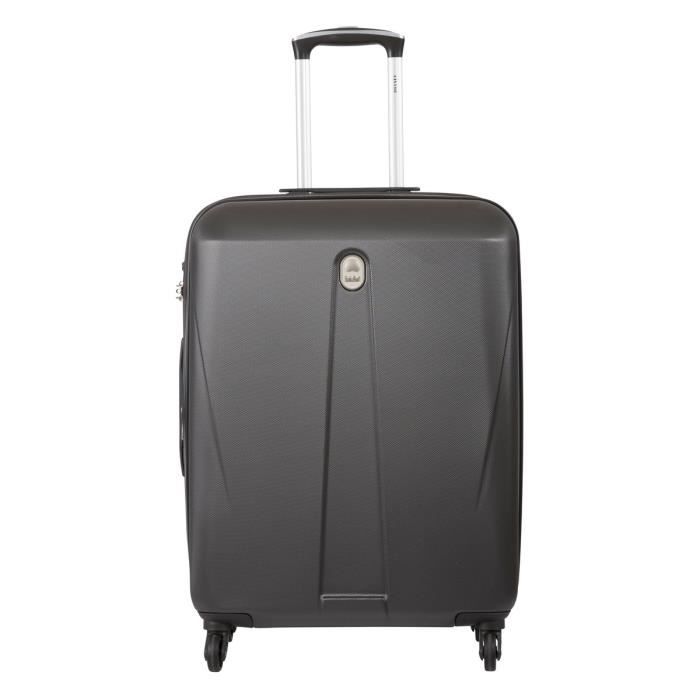VISA DELSEY Valise Rigide ABS 4 Roues 75 cm AMPLITUDE Anthracite