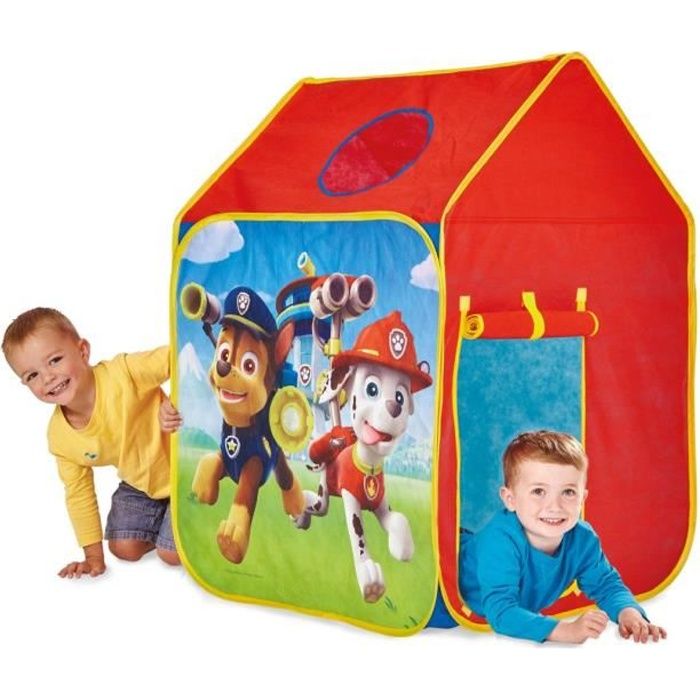 la pat patrouille tente de jeu maisonnette pop up cdiscount jeux jouets