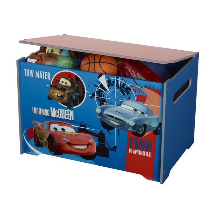 Coffre A Jouets Cars  Cdiscount Jeux  Jouets