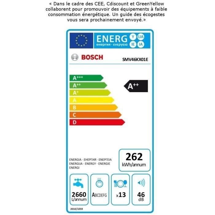  SMV46KX01E - Lave vaisselle encastrable - 134