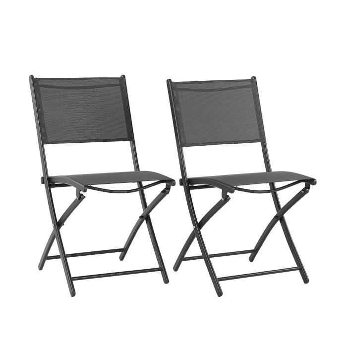 4er Set Premium Alu-Chaise extra fortes Rembourrage chaise de jardin chaise pliante pliable 