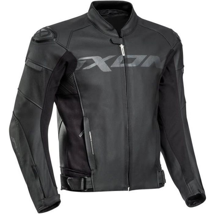 IXON Blouson moto Sparrow cuir - Homme - Noir - Cdiscount Auto