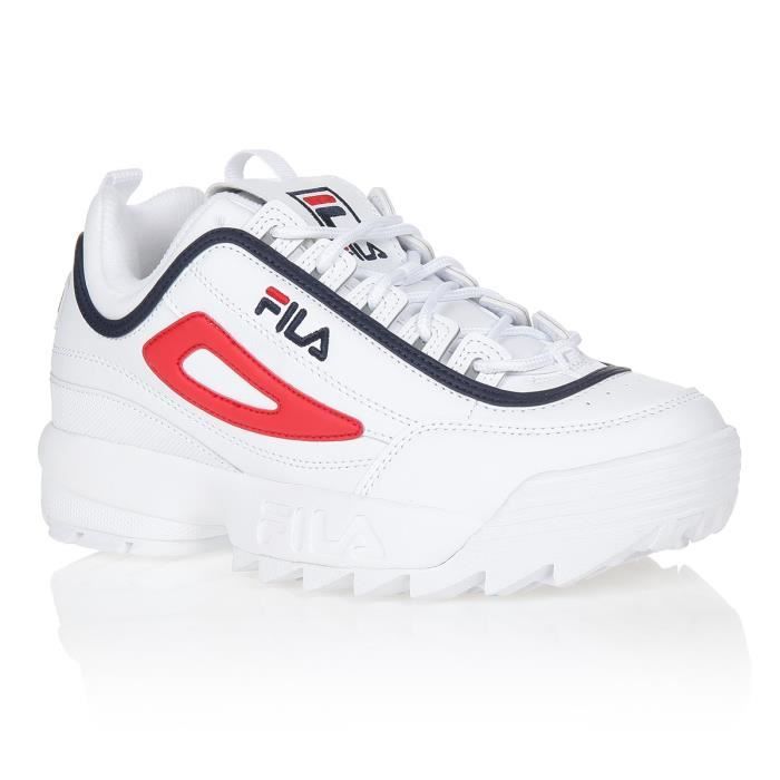 Fila blanche et rouge outlet
