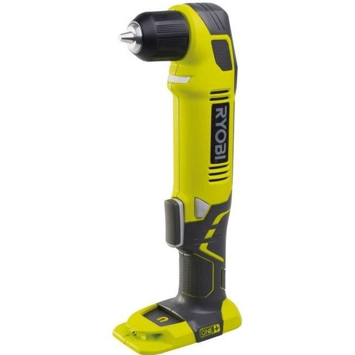 RYOBI Perceuse visseuse angulaire 18 V ONE+ 1 vitesse 1100 trmin mandrin 10 mm foret à bois Ø38 mm métal 10 mm Lumière LED Embout vissé double Sans batterie ni chargeur RAD1801M - vue 2