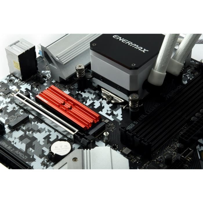 Dissipateur thermique pour SSD M.2 2280 Xilence Performance A+ XC401 RGB  (Noir) à prix bas