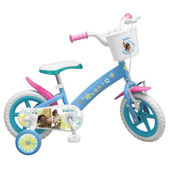 VAIANA 2018 Velo 12 Enfant fille Blanc et bleu Cdiscount Sport
