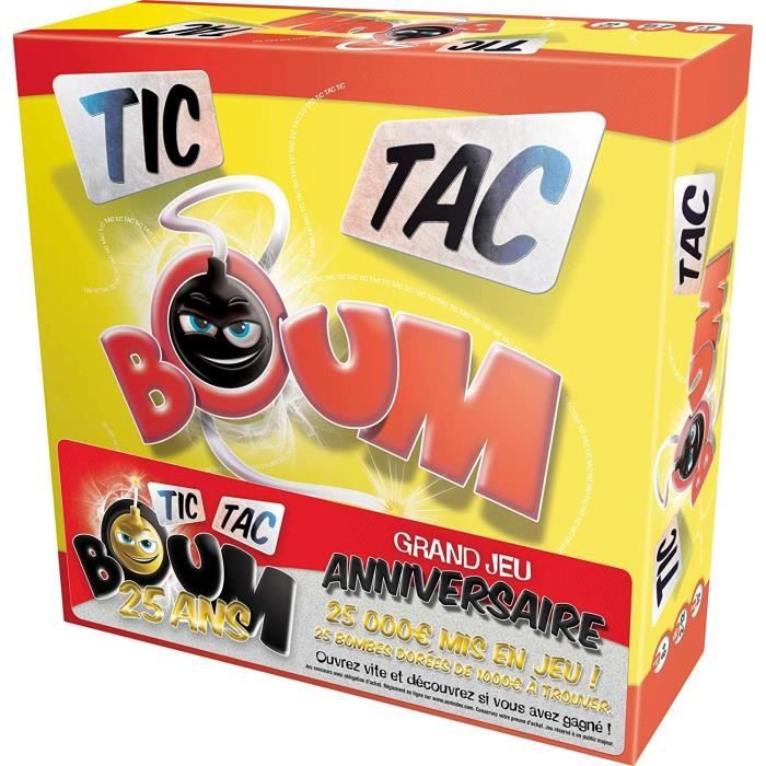 Zygomatic Tic Tac Boum Jeu de société À partir de 8 ans 2 à 12 joueurs 15 minutes