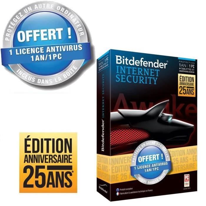 Bitdefender Internet Security 2014 1an/1PC + Antiv