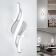 DELAVEEK Applique Murale Intérieur LED 22W Lampe de Murale Simplicité Modern Lustre Blanc Froid Applique  pour Salon Chambre-0