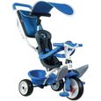 Tricycle évolutif SMOBY Baby Balade - Roues silencieuses - Bleu-0