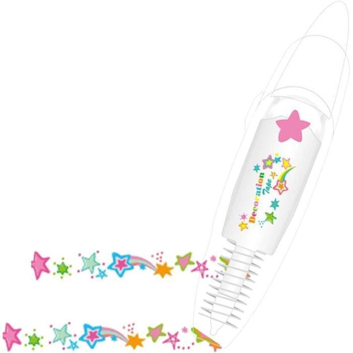 Lasuroa 6 Stylos Correcteurs Décoratifs à Ruban - Motifs Dentelle Et Animé, Pour Journal, Scrapbooking, école