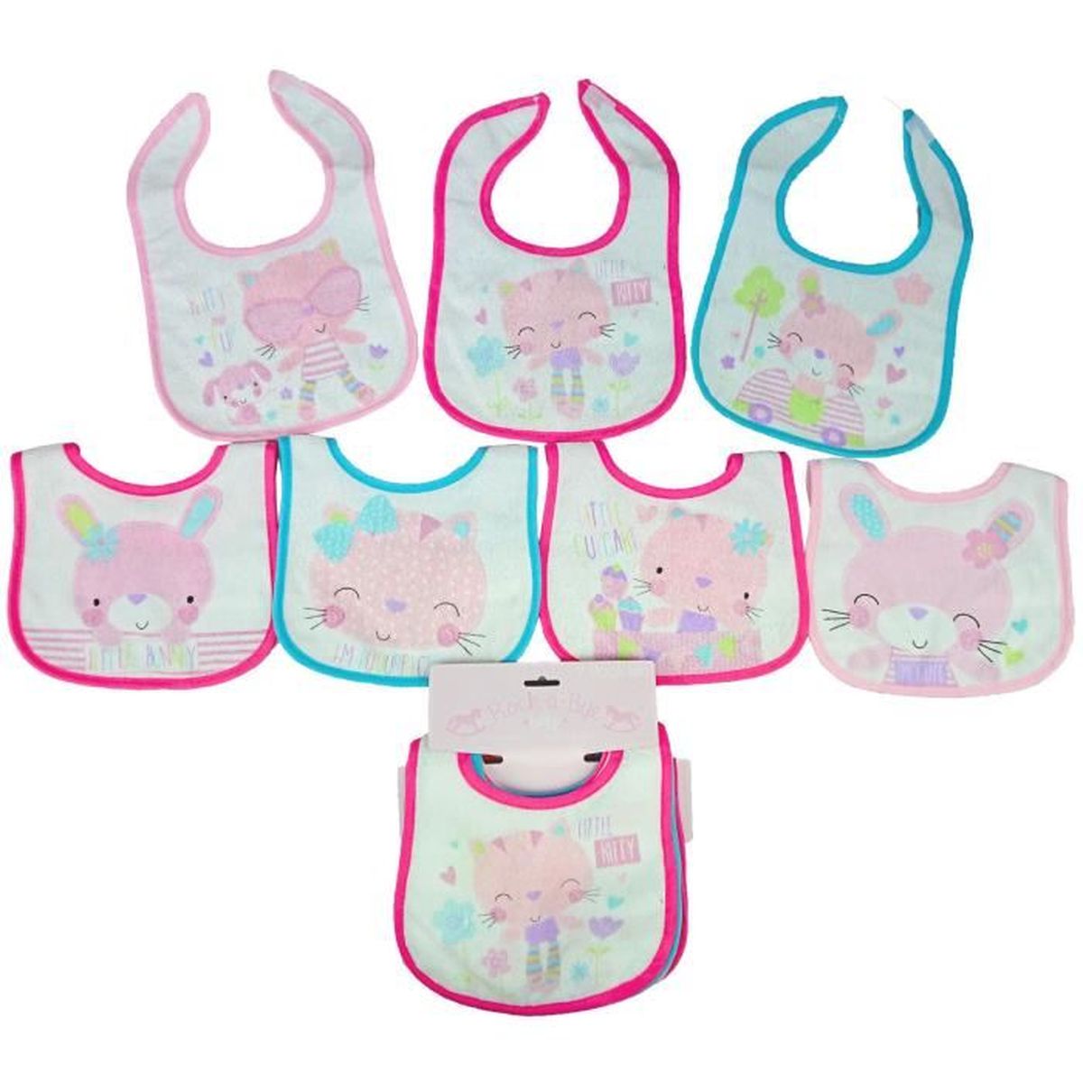 Lot De 7 Bavoirs Naissance Pour Bebe Fille Theme Chatons Rose Achat Vente Bavoir Cdiscount Lot De 7 Bavoirs Naissance Pour Bebe Fille Theme Chatons Rose Achat Vente Bavoir Cdiscount