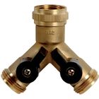 PUTEUS Raccord Y fileté, avec 2 robinets d'arrêt