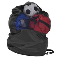 Drfeify Sac en filet pour balles Ballons de sport de football de volley-ball de football de basket-ball portable sac de rangement à