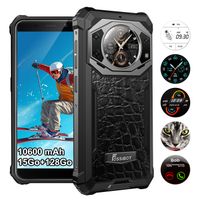 Fossibot F101 Pro Smartphone Robuste Android 13 15Go + 128Go 10600mAh 5.45''FHD+, Caméra 24MP IP68 Double Sim 4G GPS/NFC  - Cuir