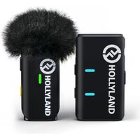 Micro Cravate sans Fil - Hollyland - Lark M1, Annulation bruit, 20H Utilisation, 200m portée,  Pour DSLR Caméra iPhone Android Noir