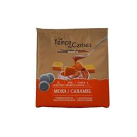 LOT DE 3 - LE TEMPS DES CERISES - saveur Moka Caramel Café dosettes Compatibles Senseo - boite de 16 dosettes