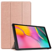 Étui Housse Coque pour Samsung Galaxy Tab A 10.1 T510/T515 Tablette 2019 avec Support(Or rose)