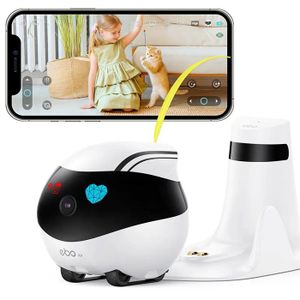CAMÉRA IP Enabot EBO AIR - Caméra de Surveillance WiFi Intérieure Mobile - Moniteur de Caméra - Robot Télécommandé avec Recharge Autonome