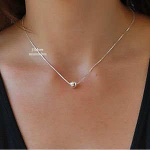 collier argent avec boule collier argent avec boule