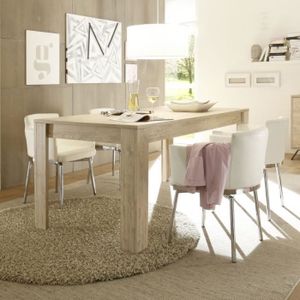 Table De Salle A Manger Blanche Et Bois Table Salle A Manger Bois Moderne Achat Vente Pas Cher