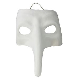 MASQUE - DÉCOR VISAGE Masque de Venise - Long nez - Artémio - Blanc - En