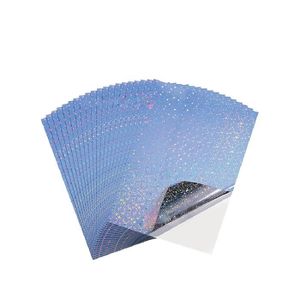 STICKERS - STRASS Gommette,Papier autocollant holographique A4 imper