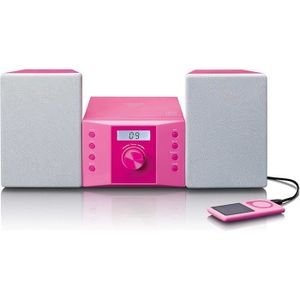 CHAINE HI-FI Lenco MC-013 Pink Chaîne stéréo avec radio fm et l