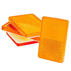 Catadioptre adhésif rond orange TRAX - Attelage, faisceaux et accessoires  de remorque