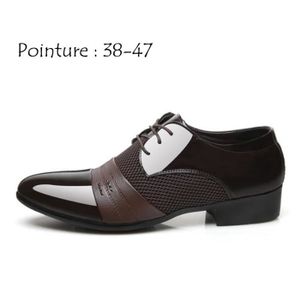 taille 13-5 Chaussures formelles noires belles chaussures basses pour un mariage en cuir lacées en ligne pour garçons 