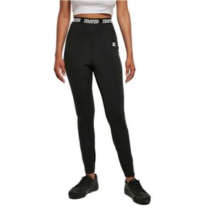 VESTE DE CYCLISTE Legging femme Urban Classics Starter - noir - S - Coupe haute - Taille élastique - Matériau en jersey stretch
