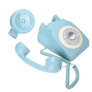 Téléphone fixe Omabeta Téléphone rétro filaire CT‑ 8019 téléphone