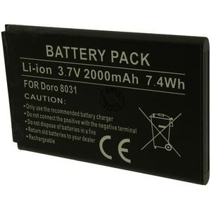 Batterie remplace Doro DBN-2920A pour téléphone portable - 2200mAh, 3,8V,  Li-polymère