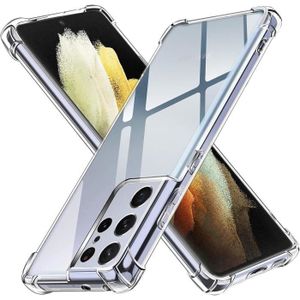 COQUE - BUMPER Coque pour Samsung Galaxy S21 Ultra - Antichoc Protection Silicone Souple Transparent Phonillico®