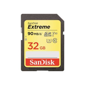 CARTE MÉMOIRE SANDISK Extreme - Carte mémoire flash - 32 Go - Vi