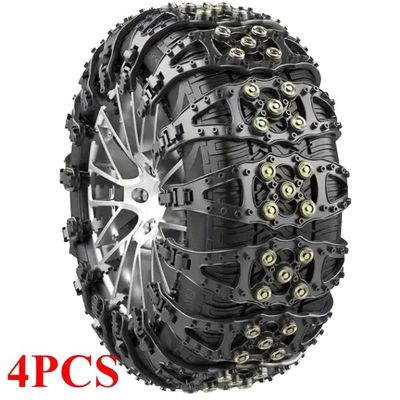 10pcs Chaînes à Neige Universelles Pour Voitures/SUV/camion LT/Pick-up Chaînes De Pneus à Traction Réglables Pour Largeur De Pneus 145-285 Mm