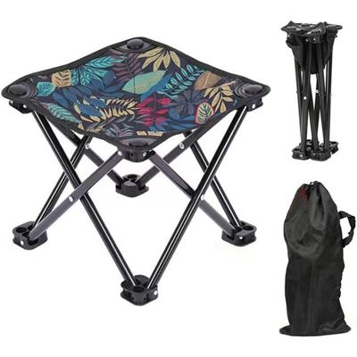 Chaise De Camping Pliante Ultralégère - Alliage Alu - 150 Kg - Tissu 600D Oxford - Oreiller Inclus - Poche Latérale - Noir