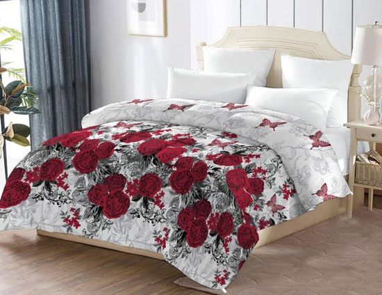 Couette Chaude 600 GSM - 220x240 Cm - Microfibre Douce Peau De Pêche - Ultra Moelleuse