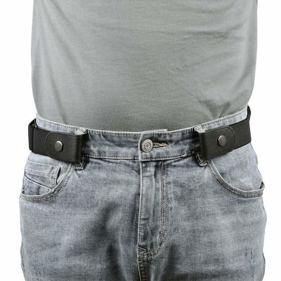 2 Ceintures Élastiques Sans Boucle - Ajustables, Invisibles Sous Les Vêtements - Unisexe
