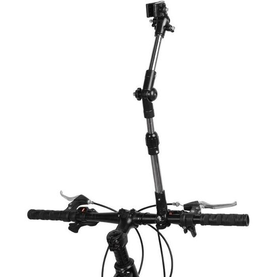 Support Parapluie Vélo Acier Inox - Rotatif 360° Réglable Pour Poussette Et Vélo Bébé