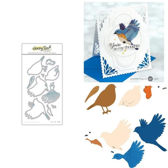 OOTSR 5Pcs Matrices De Découpe Métal Fenêtre Ailes Fleurs - Dies Cutting Pour Scrapbooking, Cartes Et Artisanat Créatif