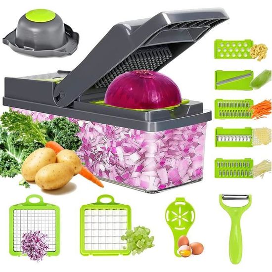 AUAUY Coupe-Oignon Acier Inoxydable - 2pcs Pour Légumes Et Viande